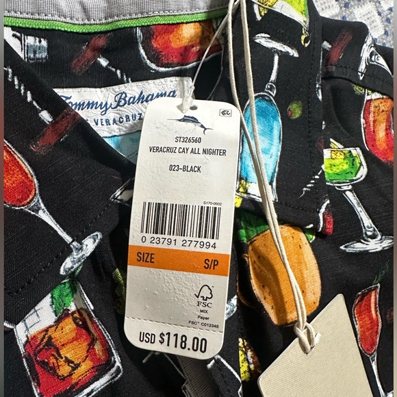 NWT Tommy Bahama Veracruz Cay All Nighter Camp Shirt - Picture 5 of 7
